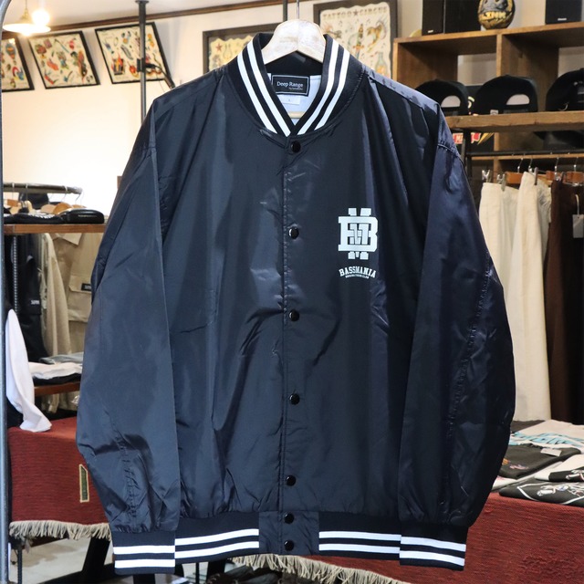 【DeepRangebybassmania】BM Logo Stadium Jacket［BLACK］