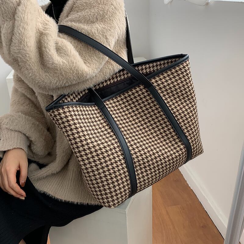 オータムウィンターレディースショルダーバッグ 秋物 冬物 ハンドバッグ 手作りハンドバック15339849404