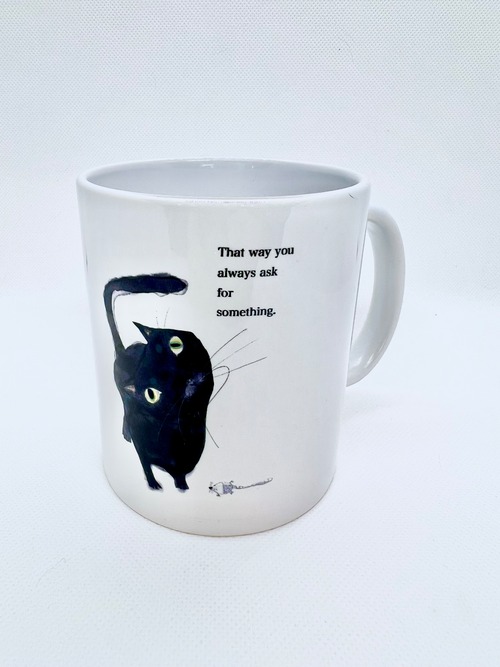 黒猫マグカップ