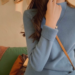 裏起毛ハイゲージニットプルオーバー　A1057