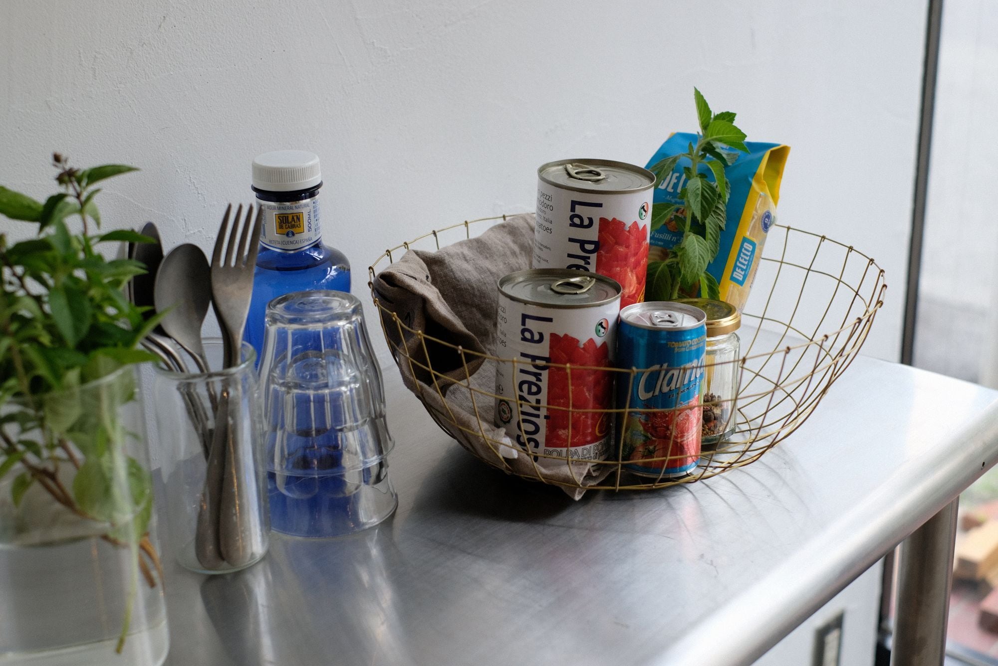 Geraud Lafitte　フランス　ヴィンテージ　オーク　真鍮　バスケット Brass Thin Basket (L) | WEST VILLAGE TOKYO