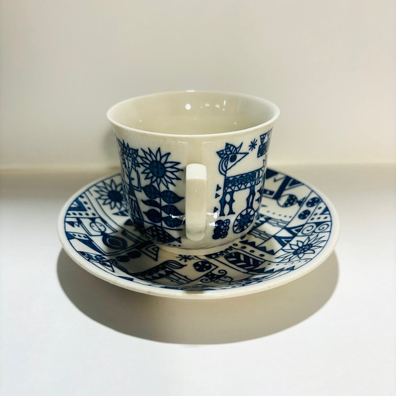 昭和 レトロ doka tee 未使用 カップ&ソーサー 絵本 おとぎ話