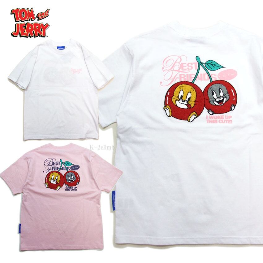 トムとジェリー さくらんぼ Tシャツ 半袖 tシャツ SEQUENZ