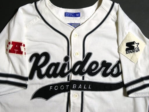 90's NFL RAIDERS STARTER レイダース スターター ベースボールシャツ