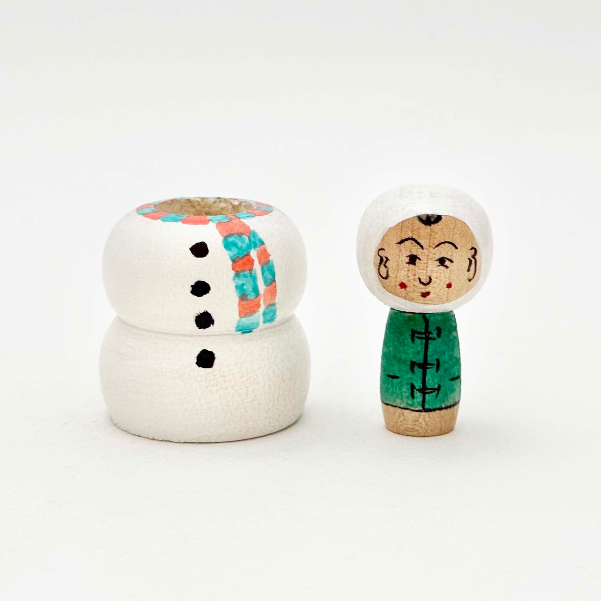 雪だるまこけし（土湯系 / 西山敏彦工人）