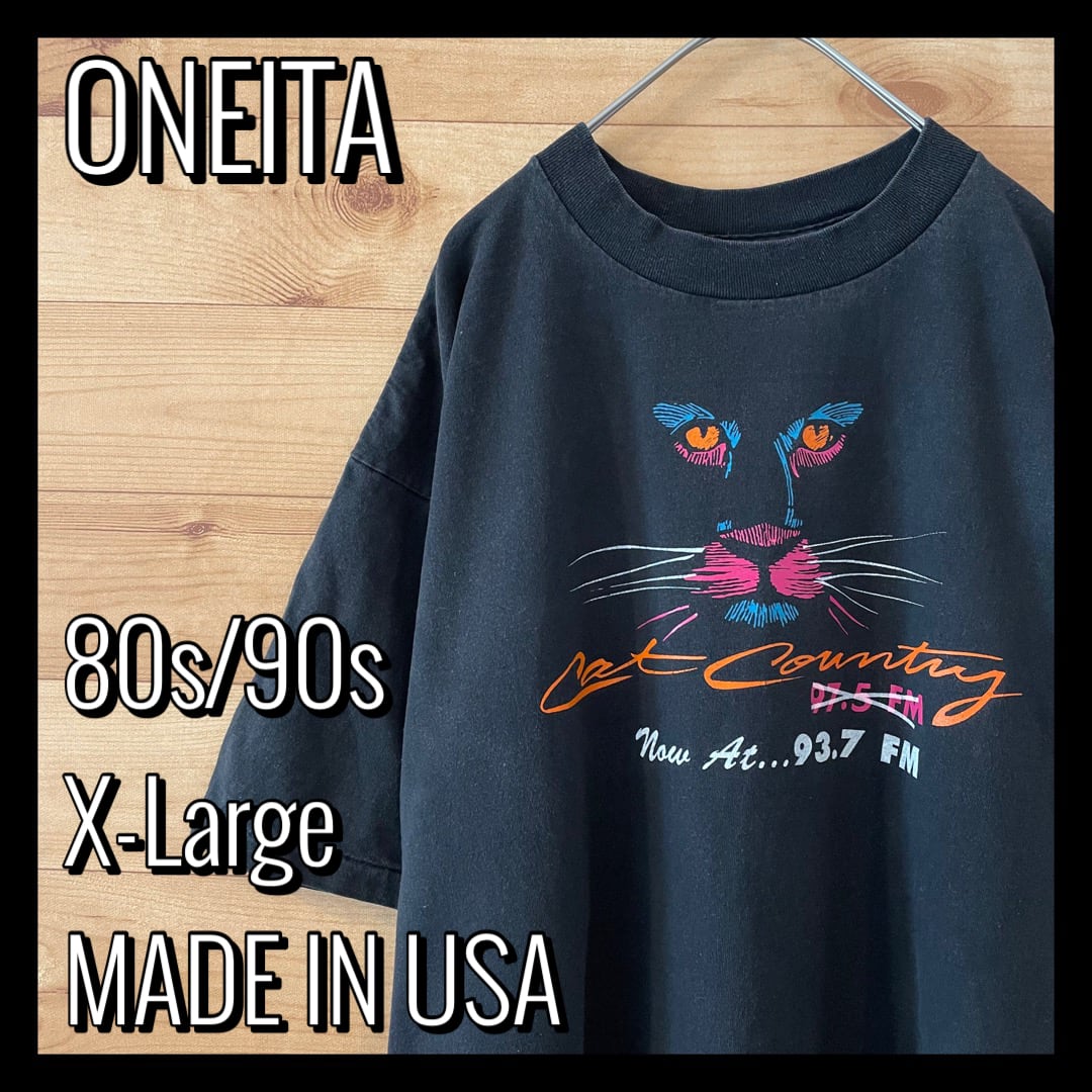 no450 ONEITA シングルステッチ　アートTシャツ　　ヴィンテージ