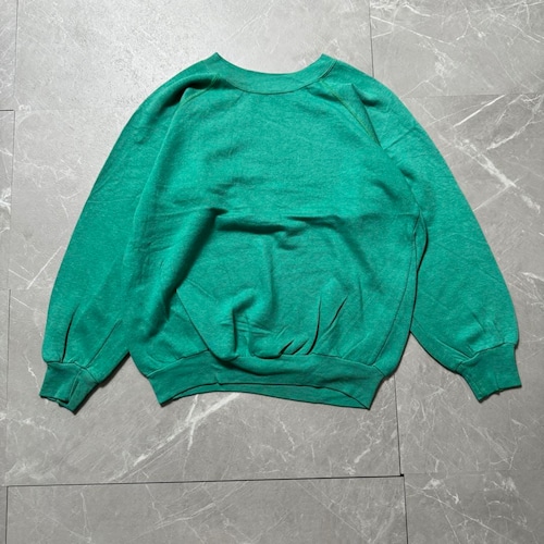 80s Sweatshirt Raglan Sleeve Turquoise Blue Plain L Size 80s スウェット ラグランスリーブ ターコイズブルー 無地 Lサイズ 80s Sweatshirt Raglan Sleeve Turquoise Blue Plain L Size 80s スウェット ラグランスリーブ ターコイズブルー 無地 Lサイズ