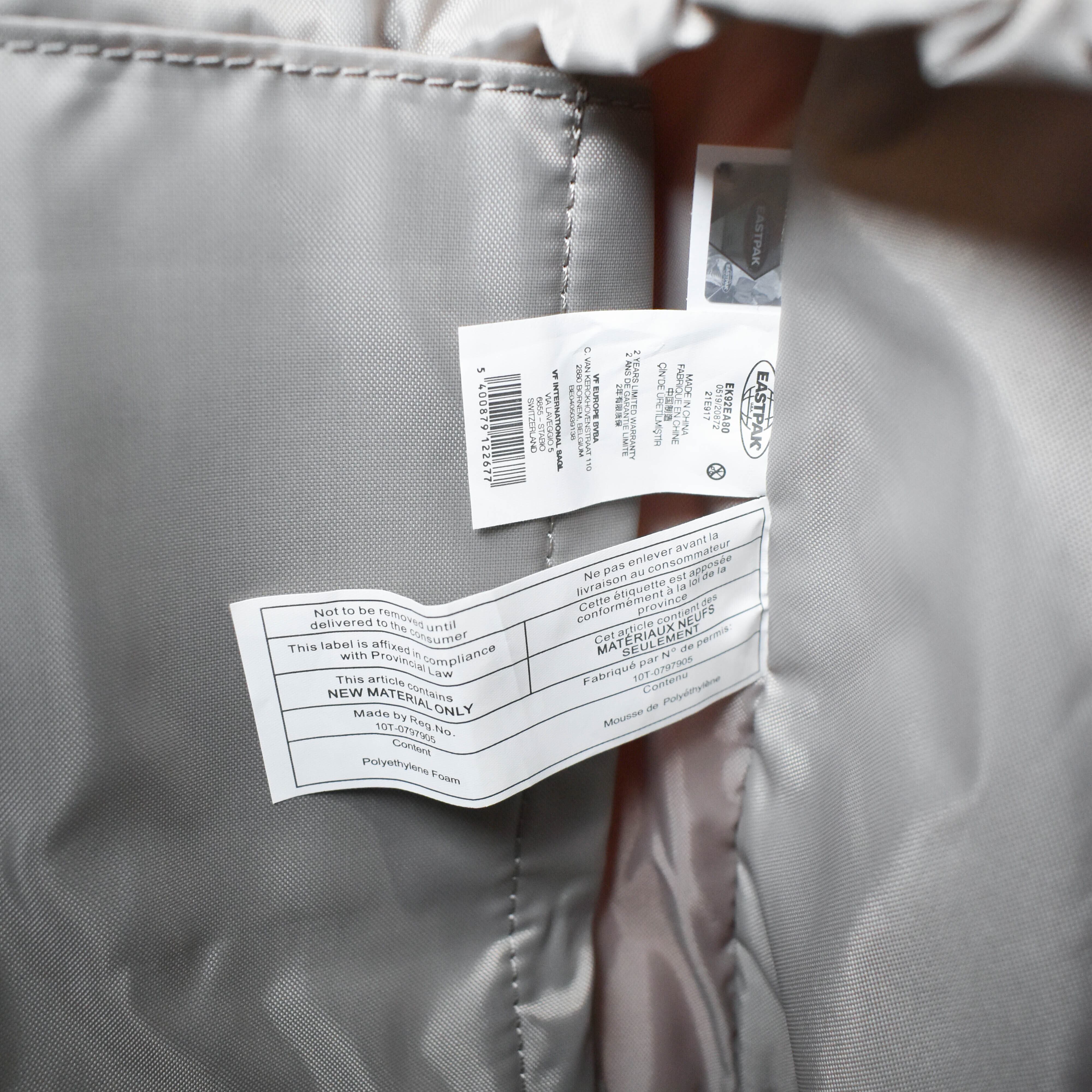 [NEW] RAF SIMONS×EASTPAK TOPLOAD LOOP BACKPACK EK92E