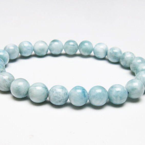 ラリマー ブレスレット 8mm 一点物 111-38146
