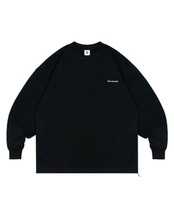 ロゴ刺繍クルーネック長袖Tシャツ S0667