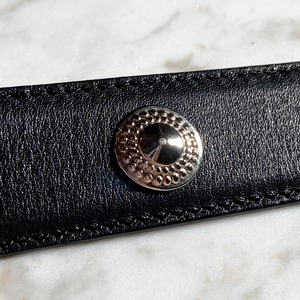 VERSACE decorated leather belt