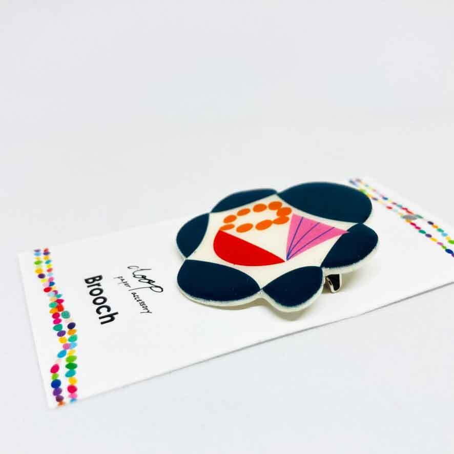 doop BROOCH 黒/ ブローチ / doop