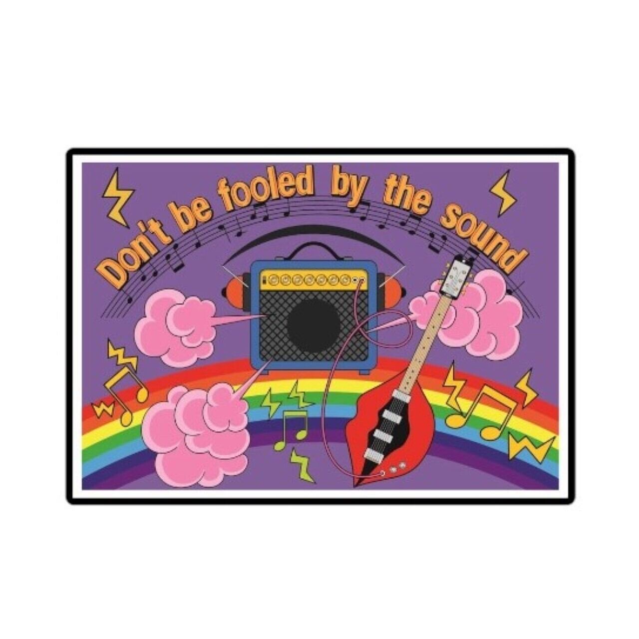 DHD(M)022【フレーム付きインテリアポスターA3　アンプ】