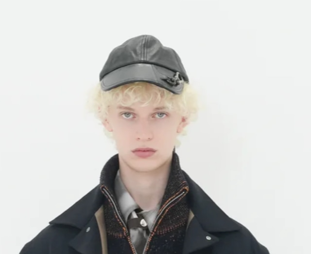 【25AW】Tamme タム / LEATHER CARABINER CAP
