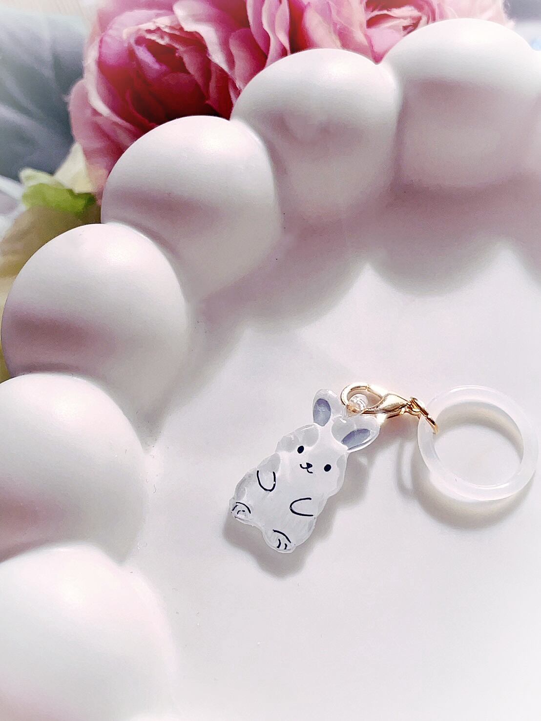 ウサギのアンブレラマーカー(グレー)