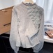 2色／モックネックフラワーニット ・65969