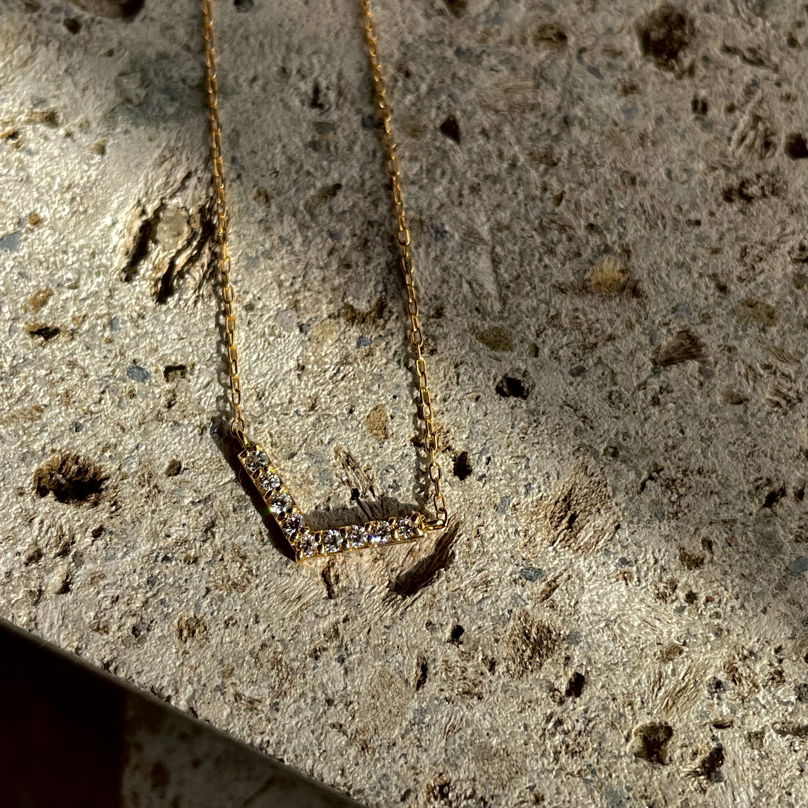 9粒の天然ダイヤモンドネックレス | SHINN