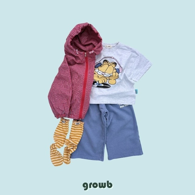[即納]≪growb≫Music T-Shirt (adult) charcoal 1