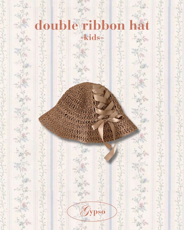 double ribbon hat