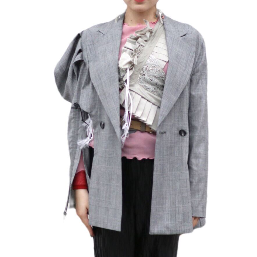 SOSHIOTSUKI 2WAY TIED FLIGHT JACKET S21FW05BL-N | IAAAM ONLINE STORE