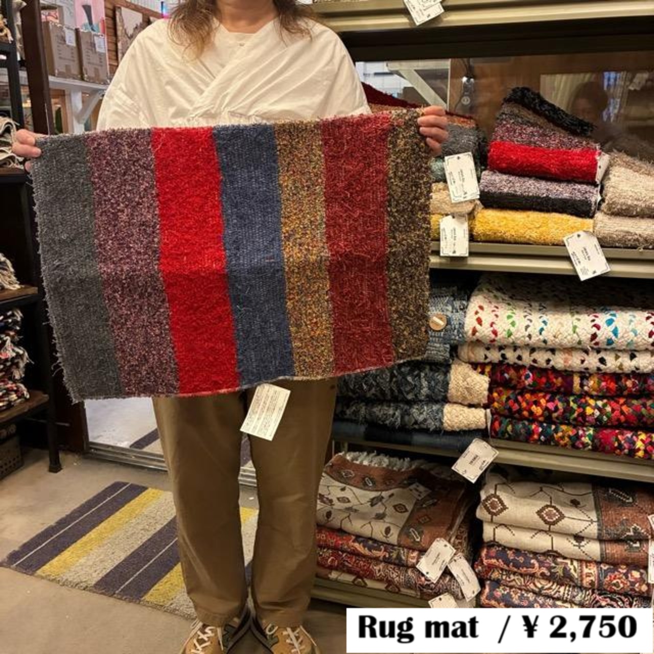 Spain Jalapa rug S 40×60cm 4color スペイン ハラパラグマット S 全4