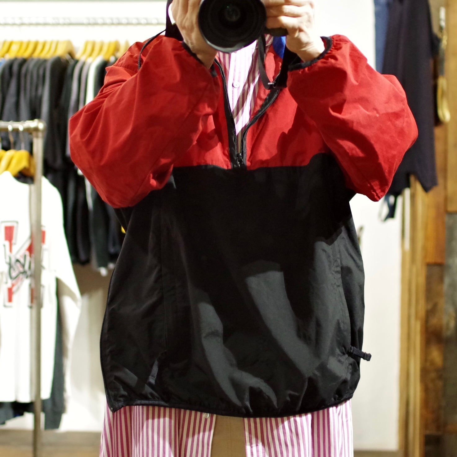 Eddie Bauer Half zip Nylon Jacket / エディーバウアー ハーフ Eddie Bauer Half zip Nylon Jacket / エディーバウアー ハーフ
