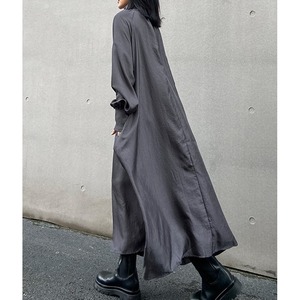 Turtleneck Long Loose Dress / タートルネック ロング ルーズ ワンピース