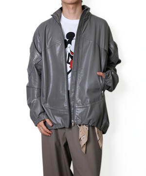 SEVEN BY SEVEN / 800-6125002 LEATHER WIND SHIRTS <Type：MARS LEVEL4> (GRAY)