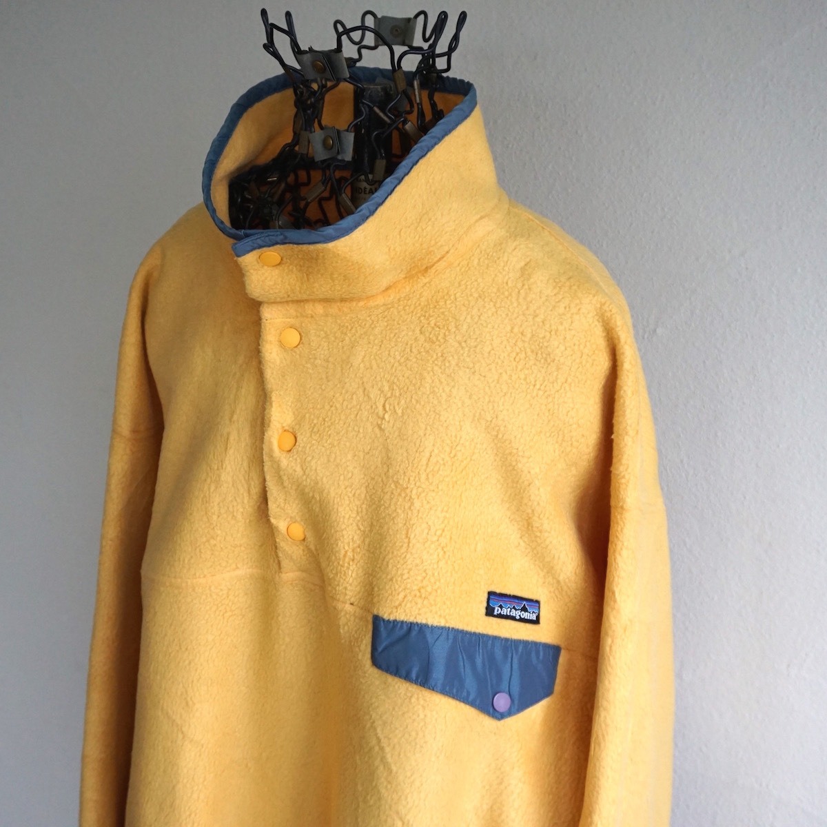 97 USA製 [patagonia] シンチラ・スナップT・プルオーバー バター  