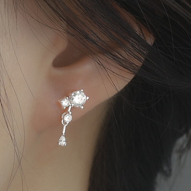 ドロップ型スタッドピアス U0374