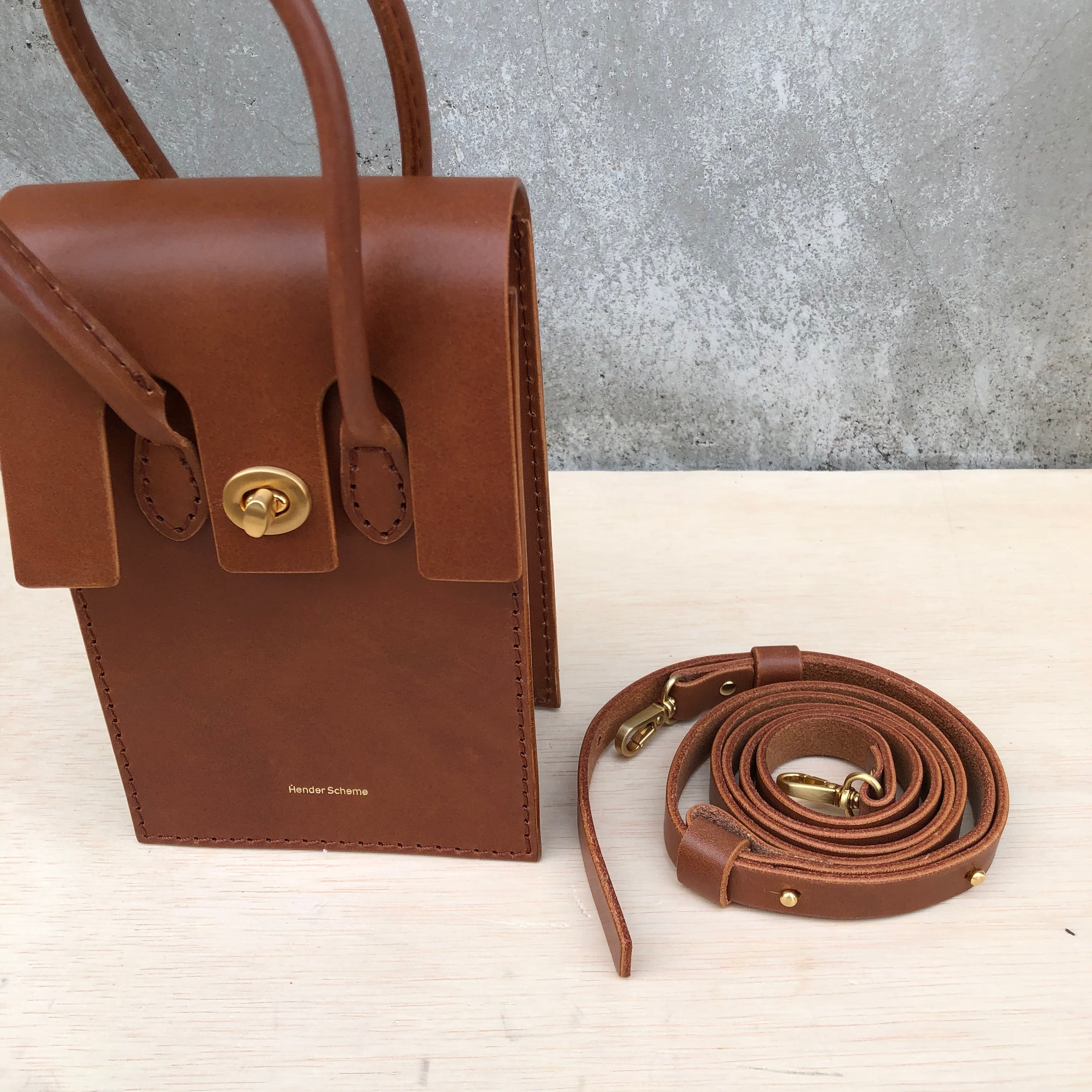 hender scheme essence hand bag tall ブラウン