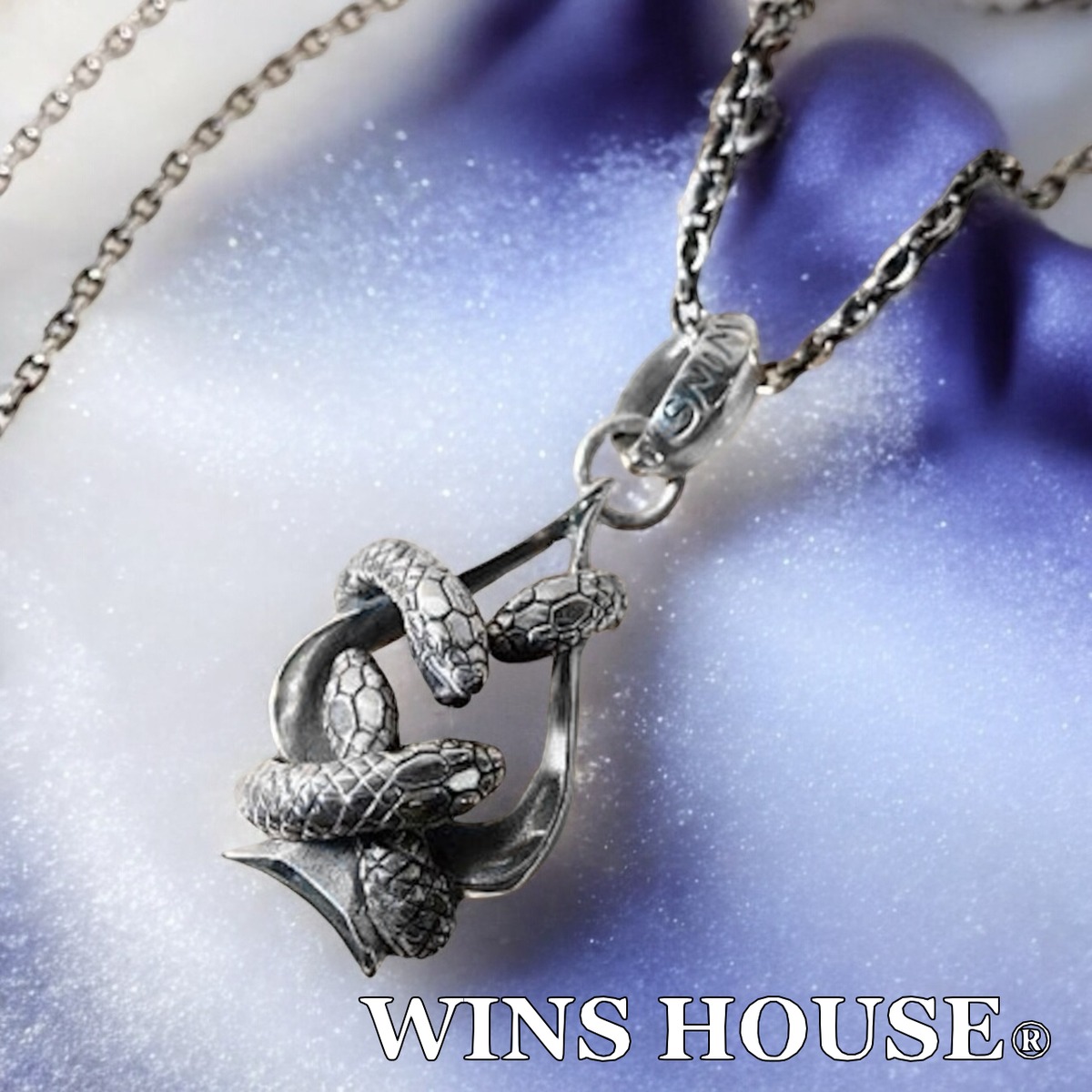 WINS HOUSE®︎ PYTHON SPADE SILVER PENDANT TOP 【パイソン 蛇 
