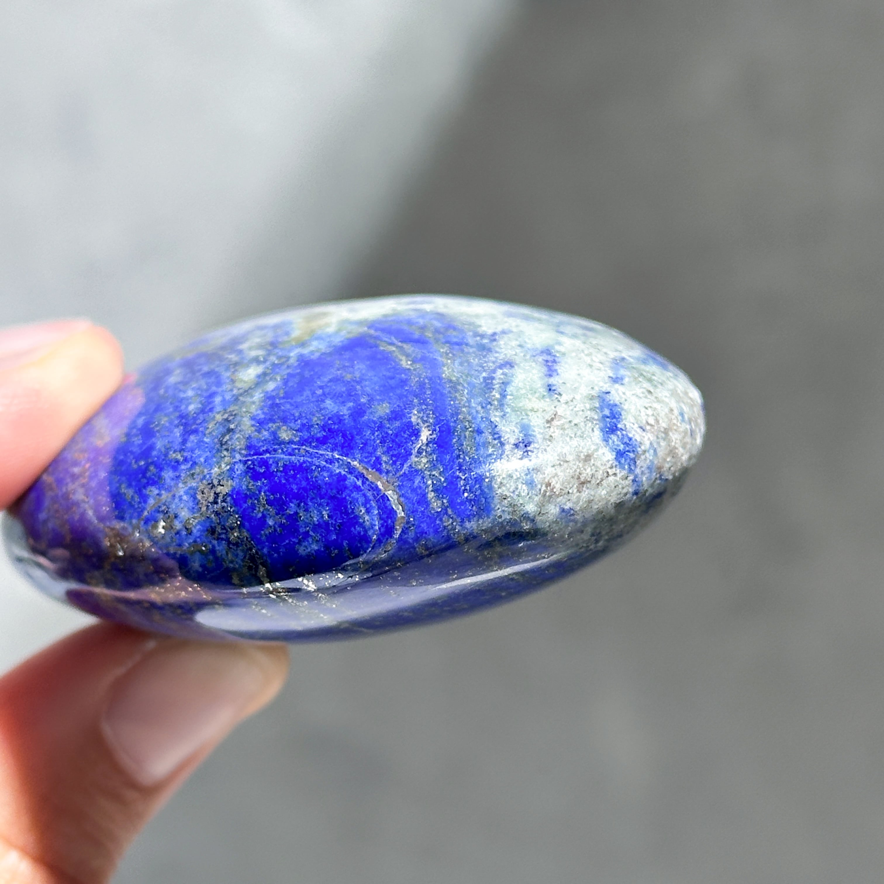 ラピスラズリ パームストーン83◇ Lapis Lazuli ◇天然石・鉱物