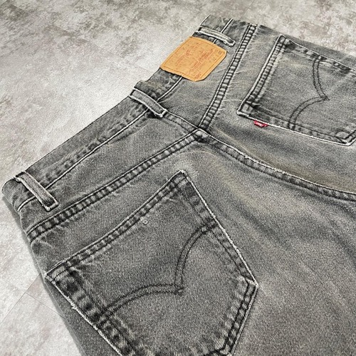 【W32 L0】 メキシコ製 usa levi's ブラック リーバイス 550 詳細写真13