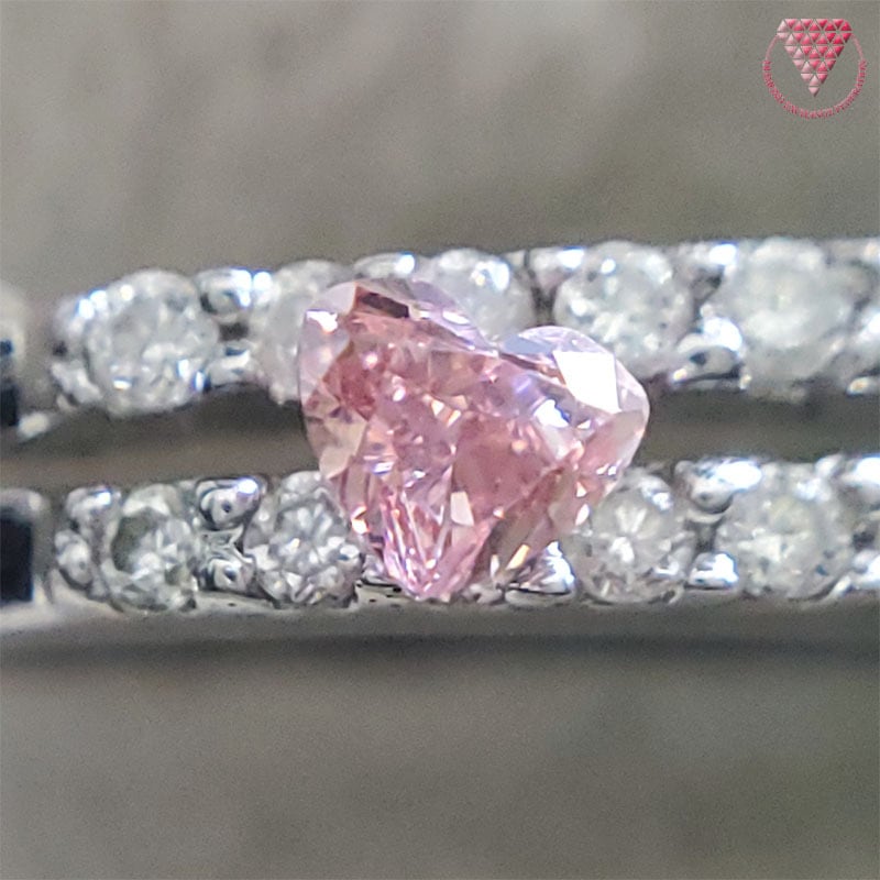 0.055 ct Fancy Intense Pink VS1 AGT 天然 ピンク ダイヤモンド ハート シェイプ ルース | DIAMOND  EXCHANGE FEDERATION