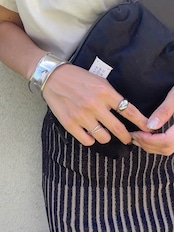 S925 hoso double line ring