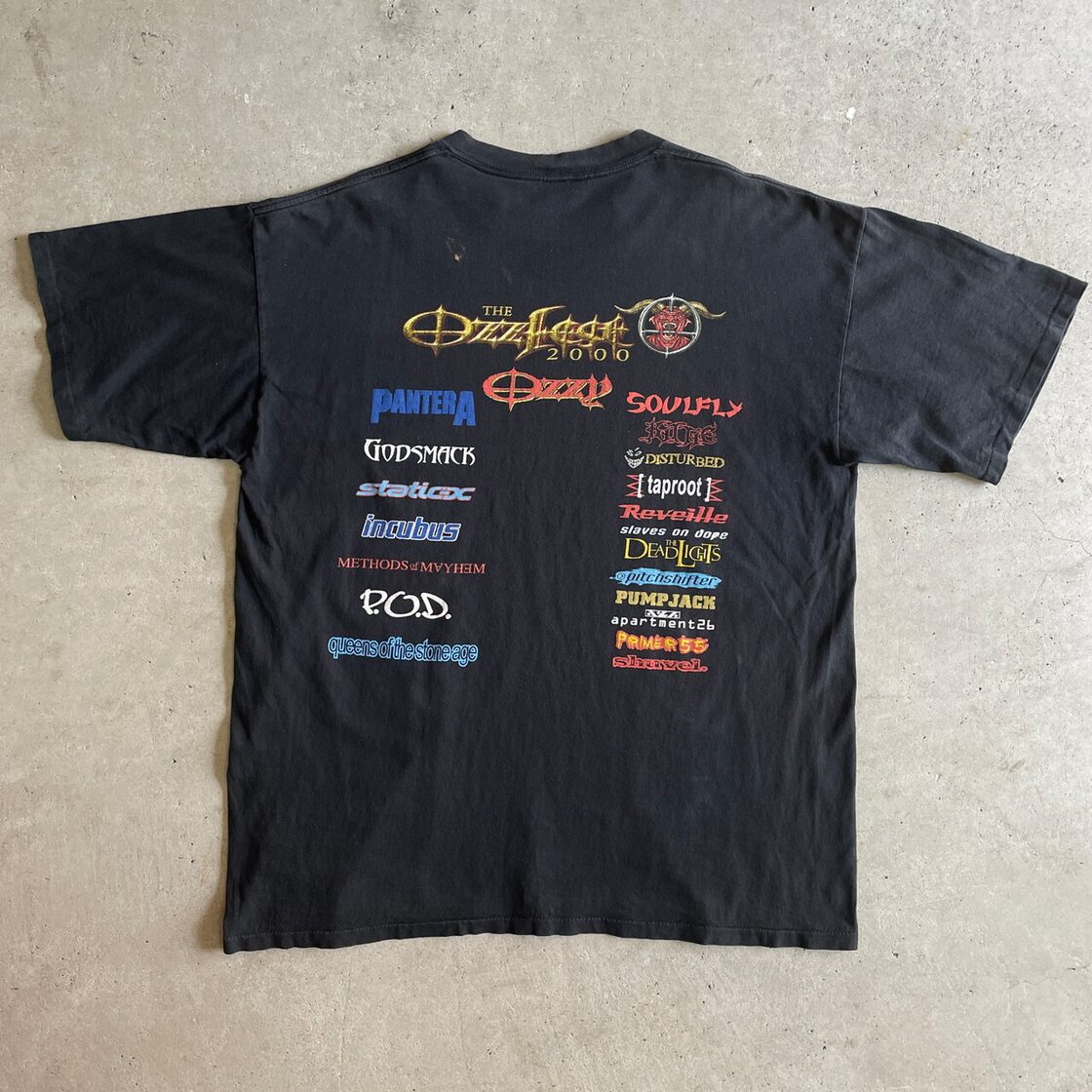 00年代 OZZFEST 2000 オズフェス 両面プリント バンドTシャツ メンズXL