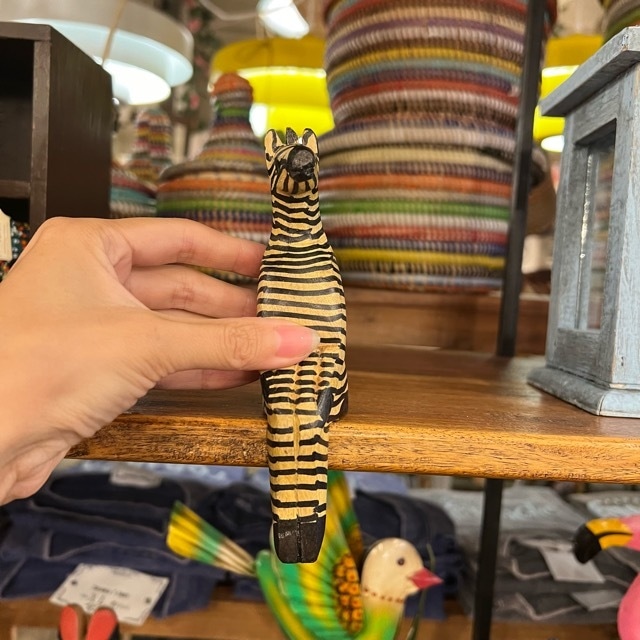 Sitting animal Zebra S　　お座りアニマル　シマウマS　置物　インテリア雑貨　小物　飾り　オブジェ　ケニア