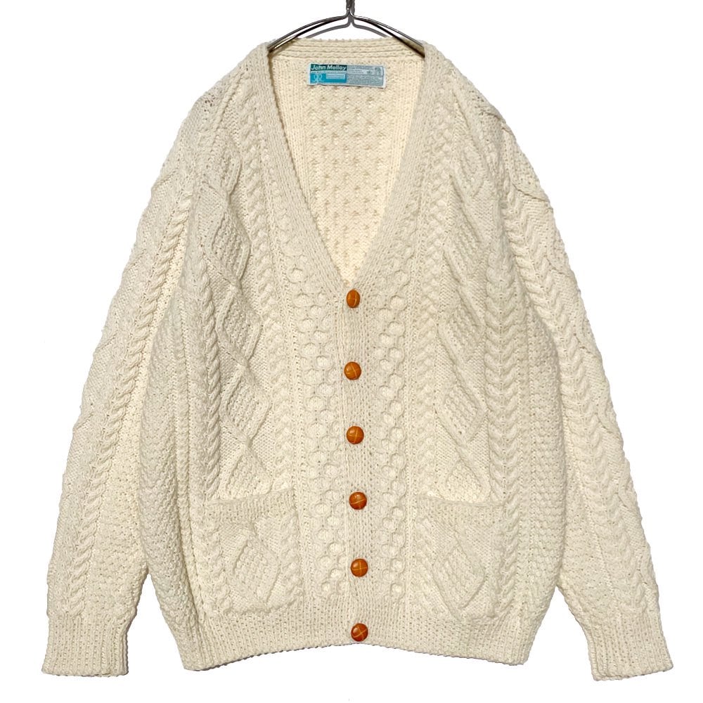 Vintage Irish Aran Sweater Cardigan [1990s-] [John Molloy] Vintage Aran  Sweater | beruf