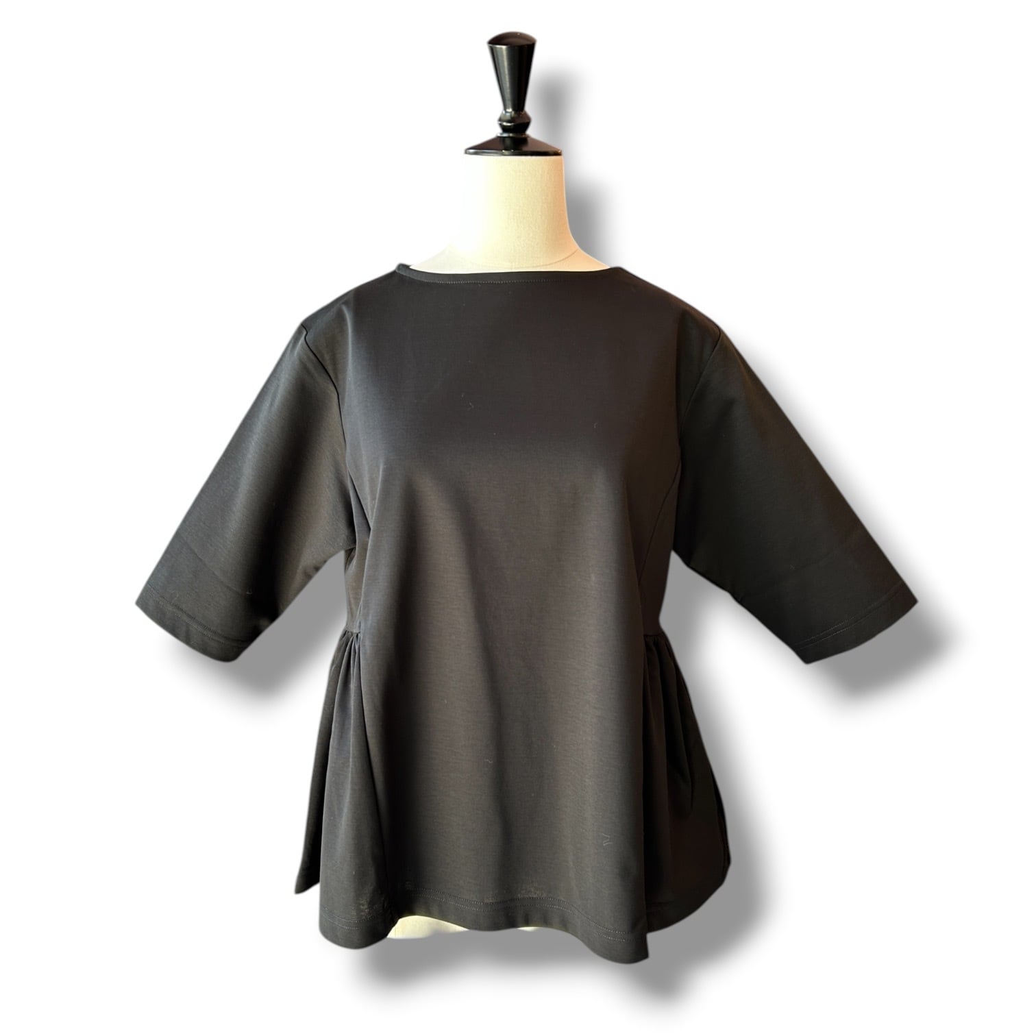 SIDE GATHERING BOAT NECK T-SHIRTS【Sirene mermaid】サイドギャザーボートネックTシャツ シレーヌマーメイド