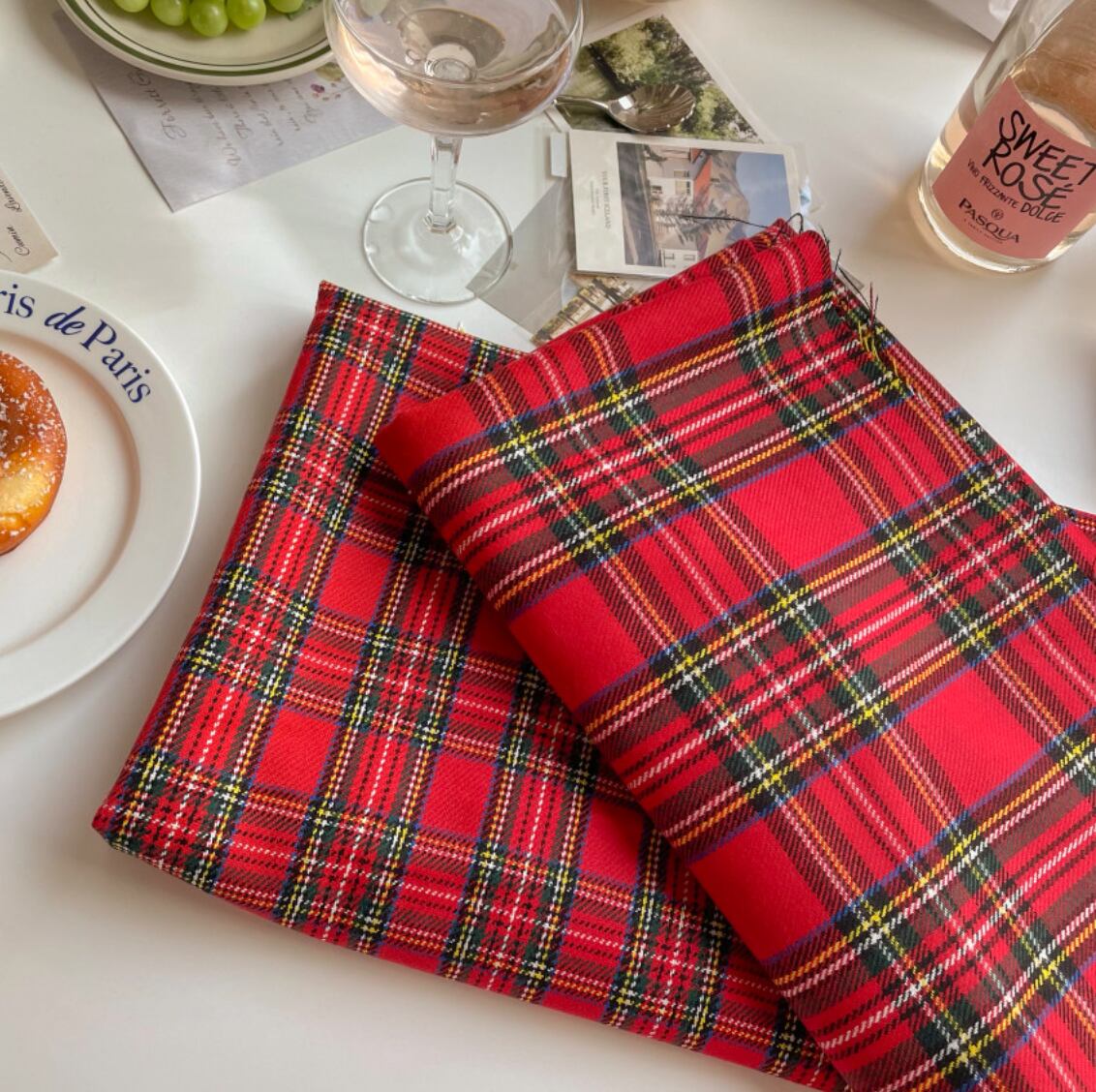 【終了】スコットランド　タータンチェック生地22FW