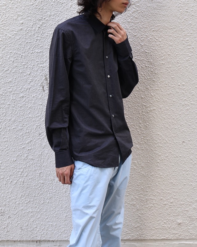 【CoSTUME NATIONAL HOMME】stripe slim fit shirt