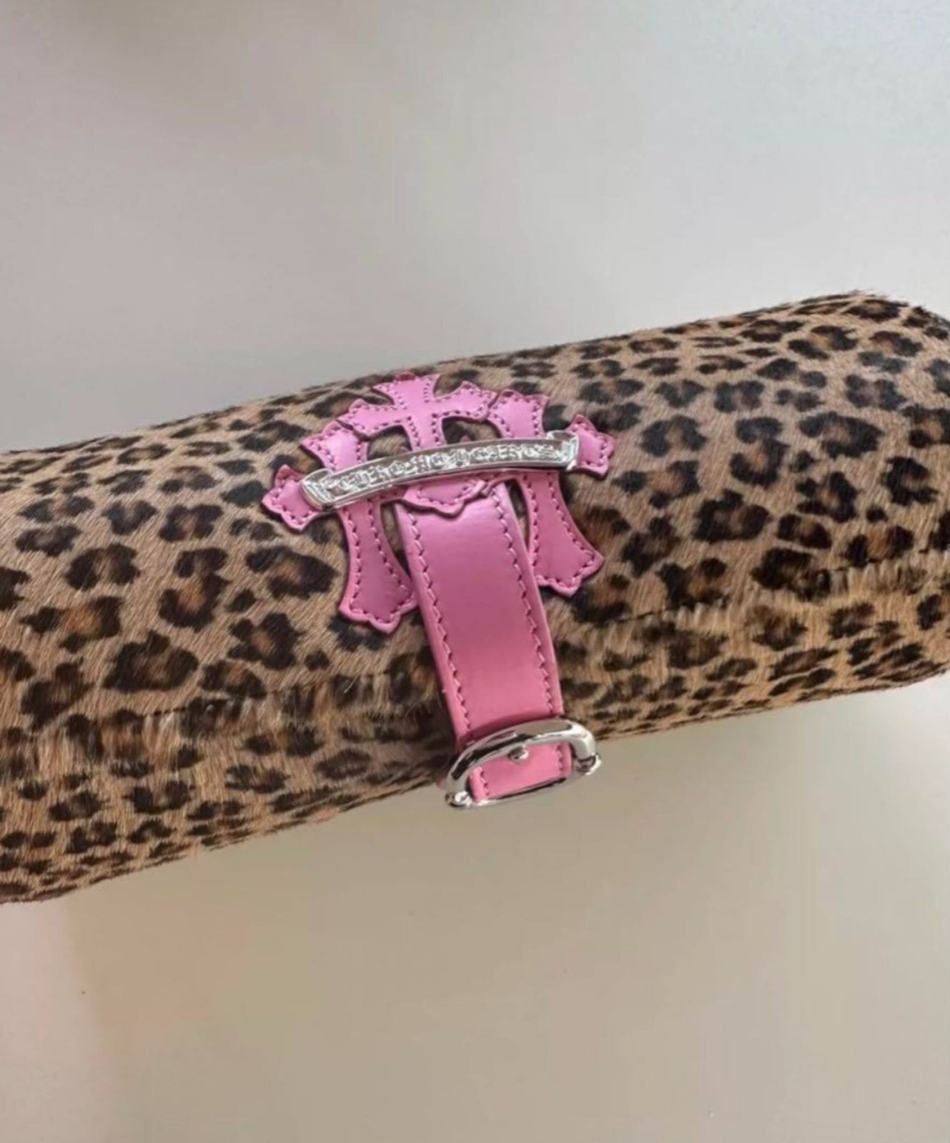 CHROME HEARTS クロムハーツ 時計ケース ハラコ レザー