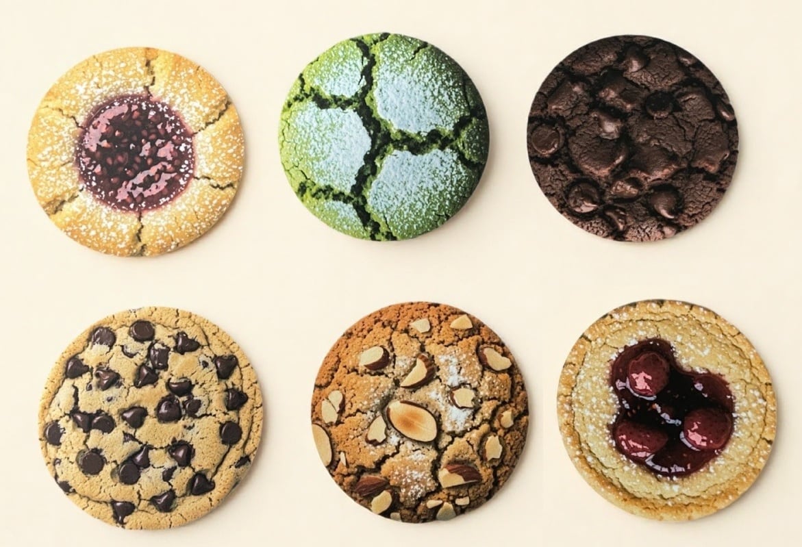 クリスマスオーナメントフルーツティー4p クッキーコースターセット