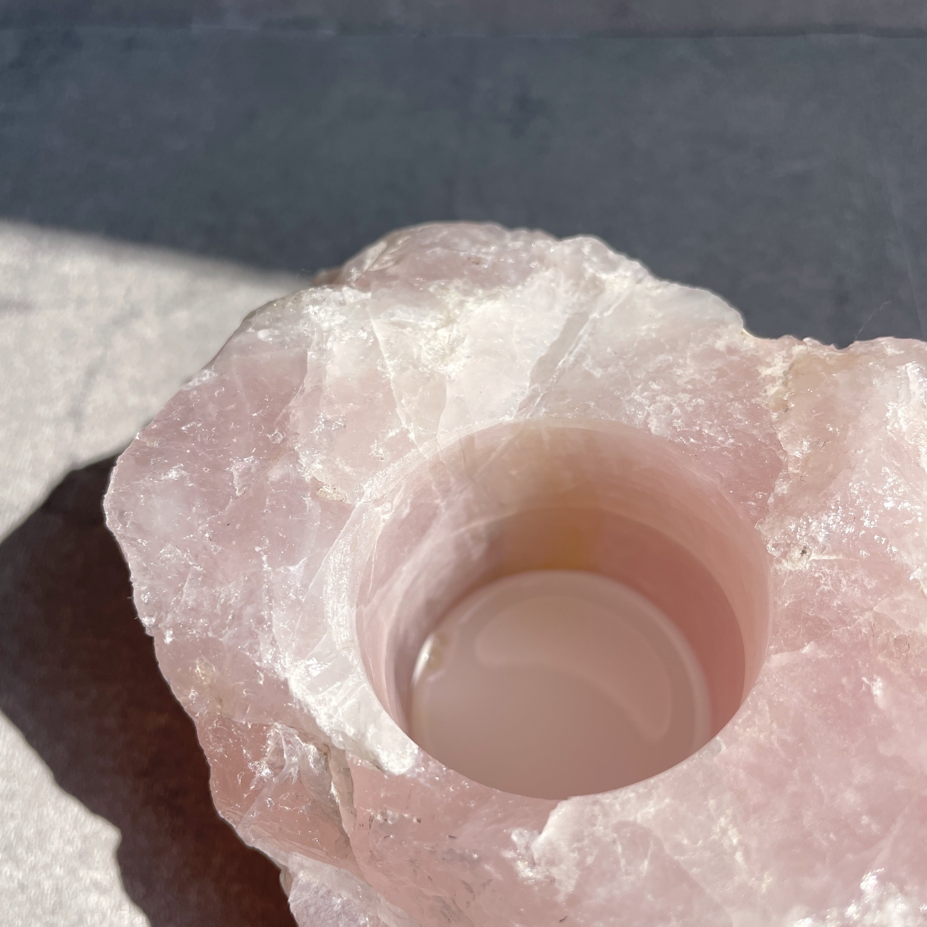 ローズクォーツ♡キャンドルホルダー♡No.2508 キャンドルホルダー