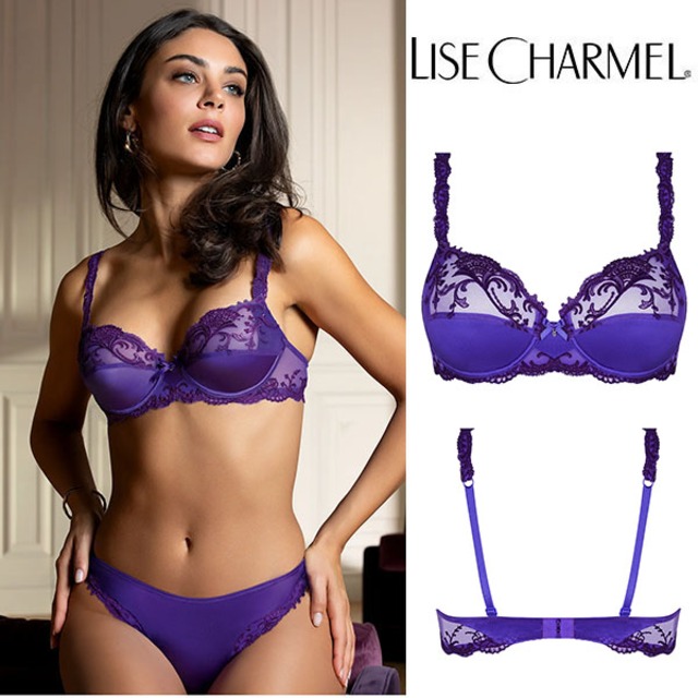 [C80ob] フルカップブラ(E) 品番ACC6080 ※大きめ注意 【LISE CHARMEL】【リズシャルメル】【インポートランジェリー】