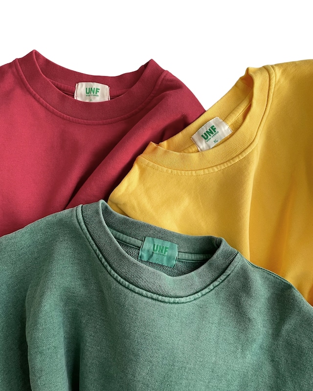 calm pigment dyed sweat shirt <3color>
