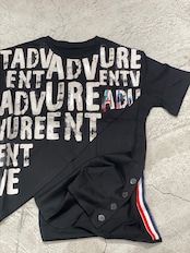 URE 裾アシンメトリーロゴTシャツ