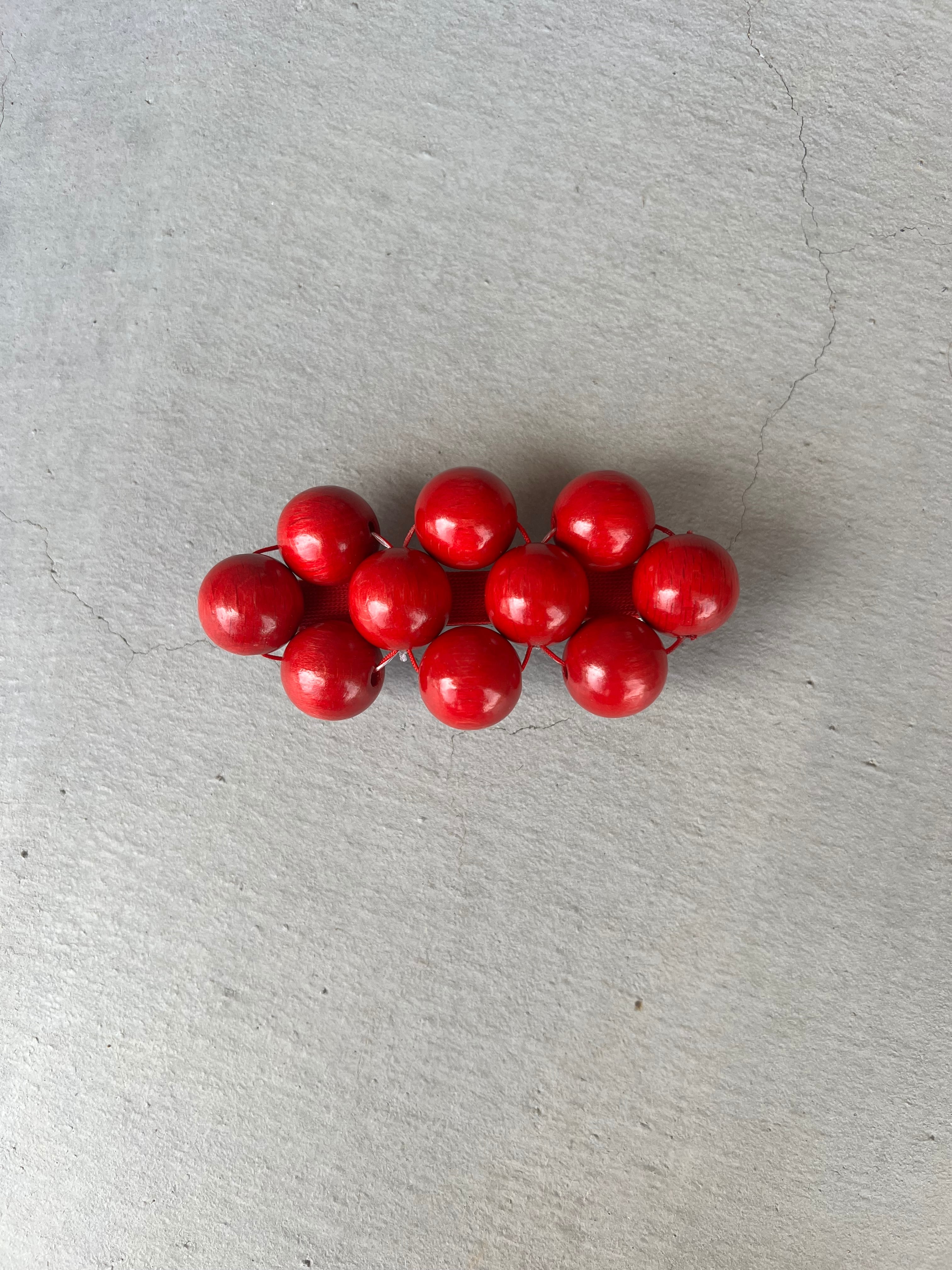 Talina Mori big hairclip-Red