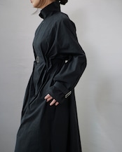 to-te - Hole Tuck Balloon :Matt Black|ホールタック/バルーンシャツコート